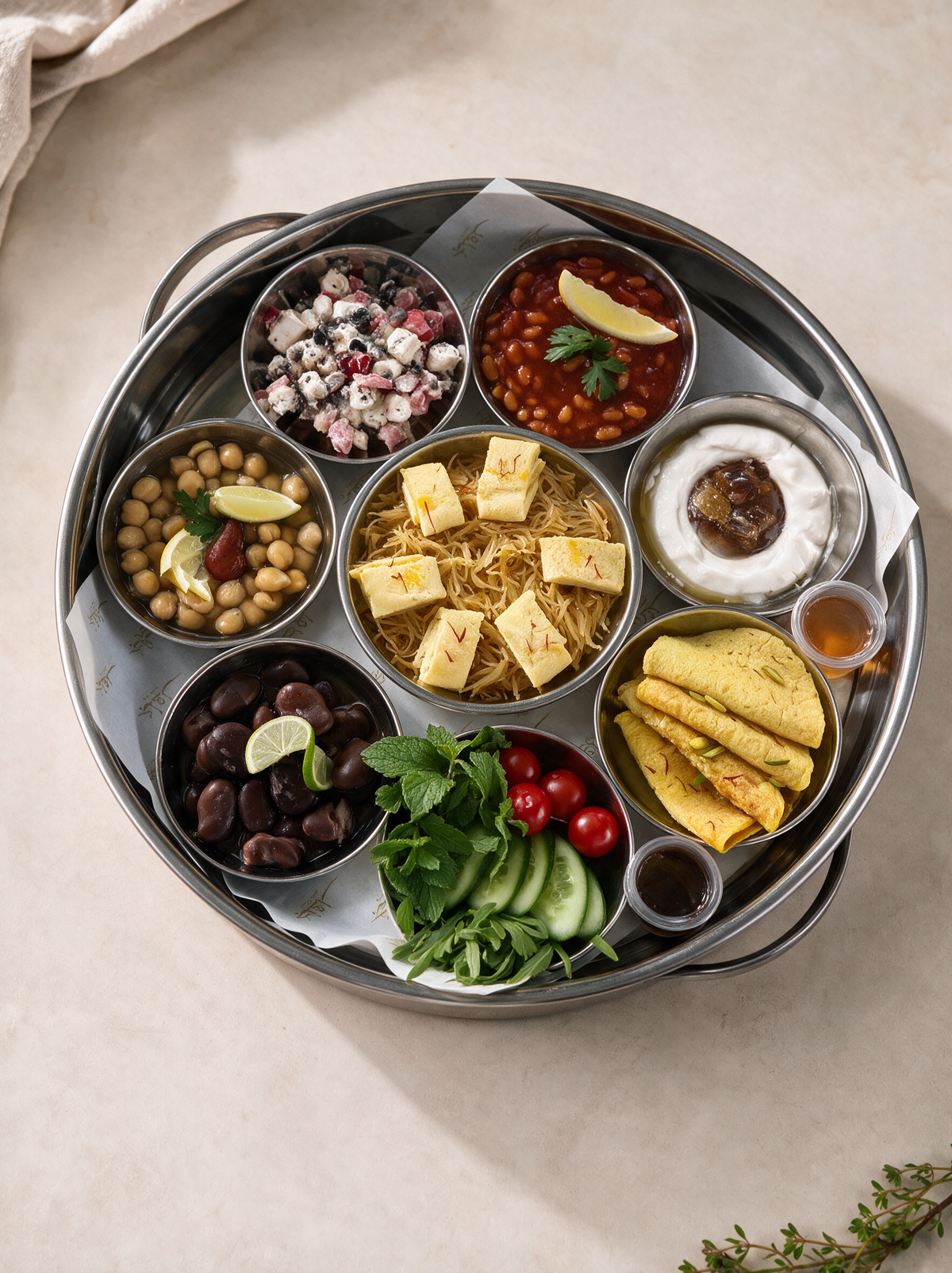 Emirati Breakfast Tray
